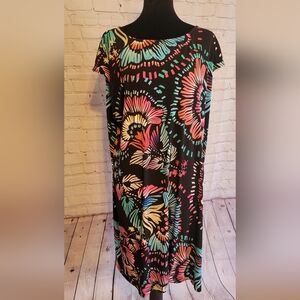 Colorful Floral Patterned Dress